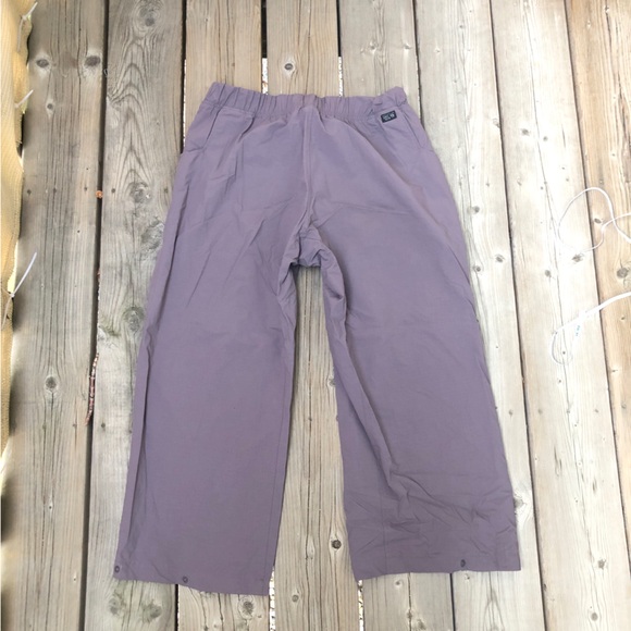 Mountain hardware purple cropped outdoor pants 3/4 length size m hiking - Picture 2 of 7